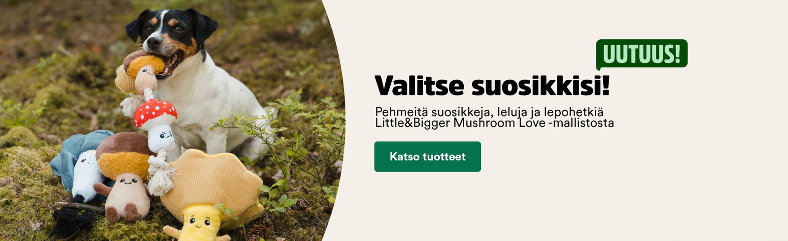 Mushroom tuotteet saatavilla
