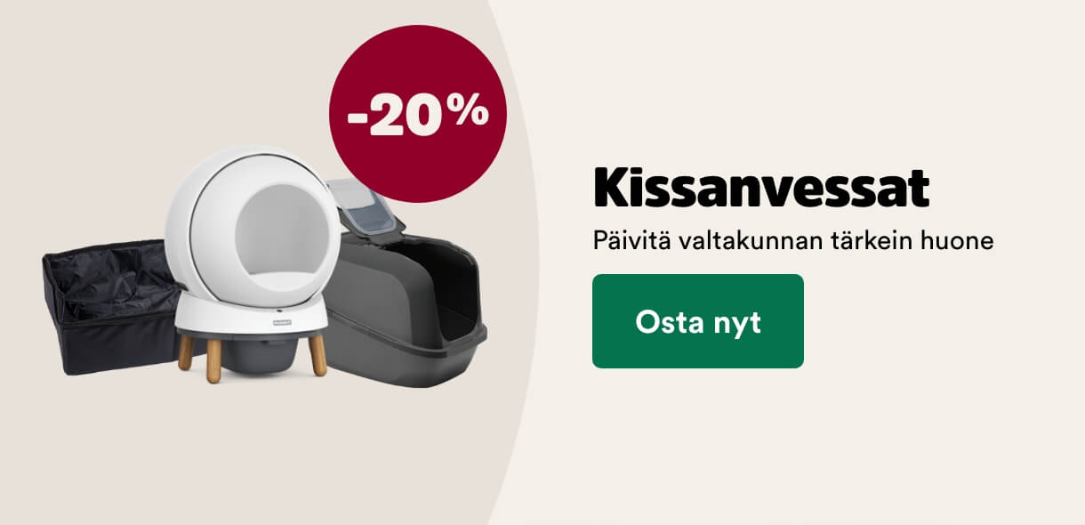 Kissanvessat -20%. Katso tuotteet!