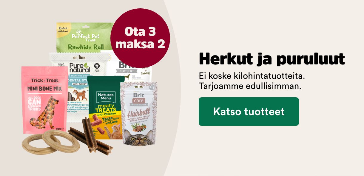 Herkut ja puruluut Ota 3 maksa 2