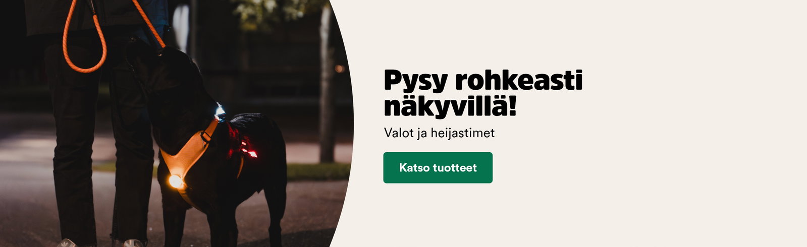 Koiran valot ja heijastimet