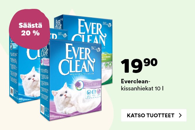 Ever Clean -kissanhiekat 19,90 €