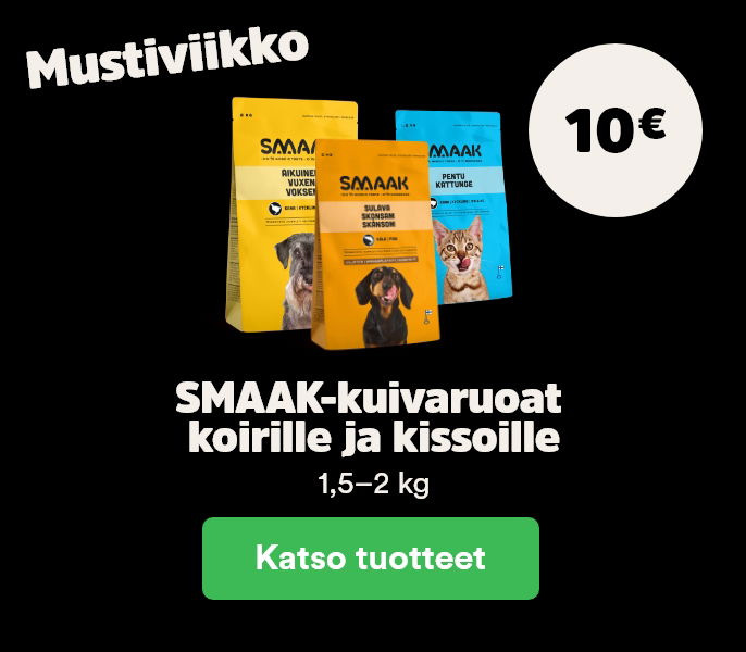 SMAAK kuivaruoat koirille ja kissoille 10 &euro;
