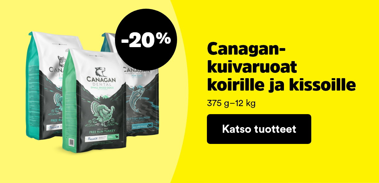 Canagan kuivaruoat koirille ja kissoille -20%