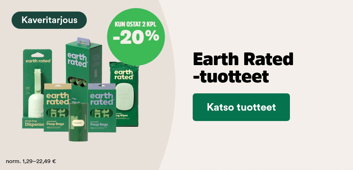 Earth Rated -tuotteet -20 %, kun ostat 2. Katso tuotteet!