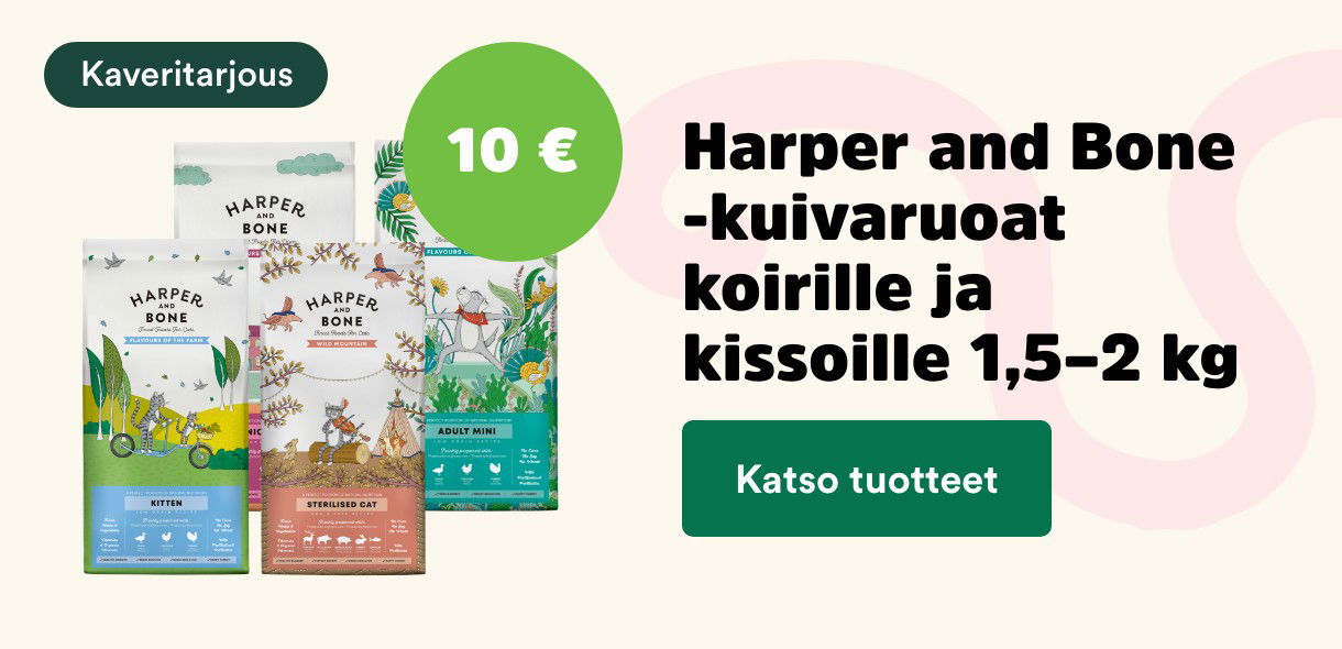 Harper & Bone kuivaruoat koirille ja kissoille 1,5-2 kg 10&euro;. Katso tuotteet!
