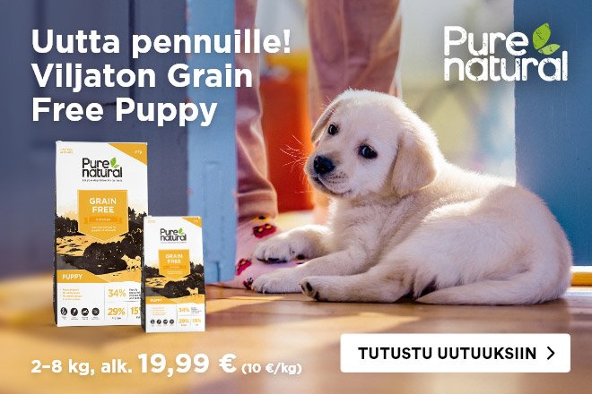 Uutuus pennuille! Purenatural Grain Free Puppy
