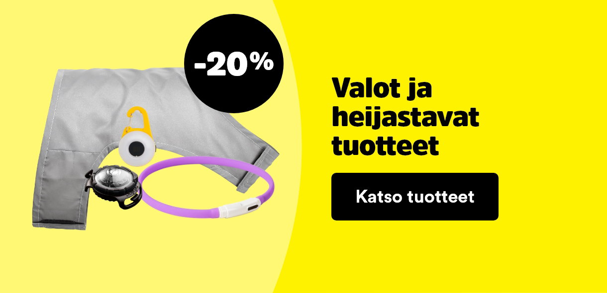 Valot ja heijastavat tuotteet -20%