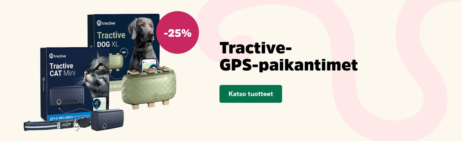 Kampanja: Tractive GPS-paikantimet -25 %