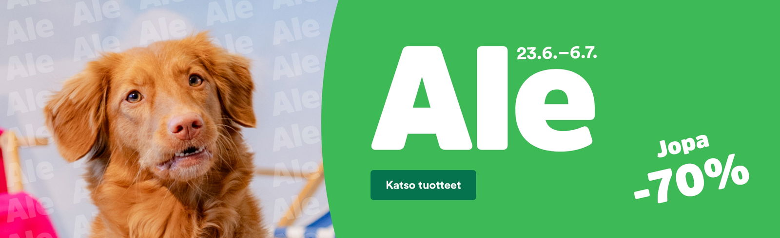Kesäale! Paljon tuotteita jopa -70%. Katso tuotteet.