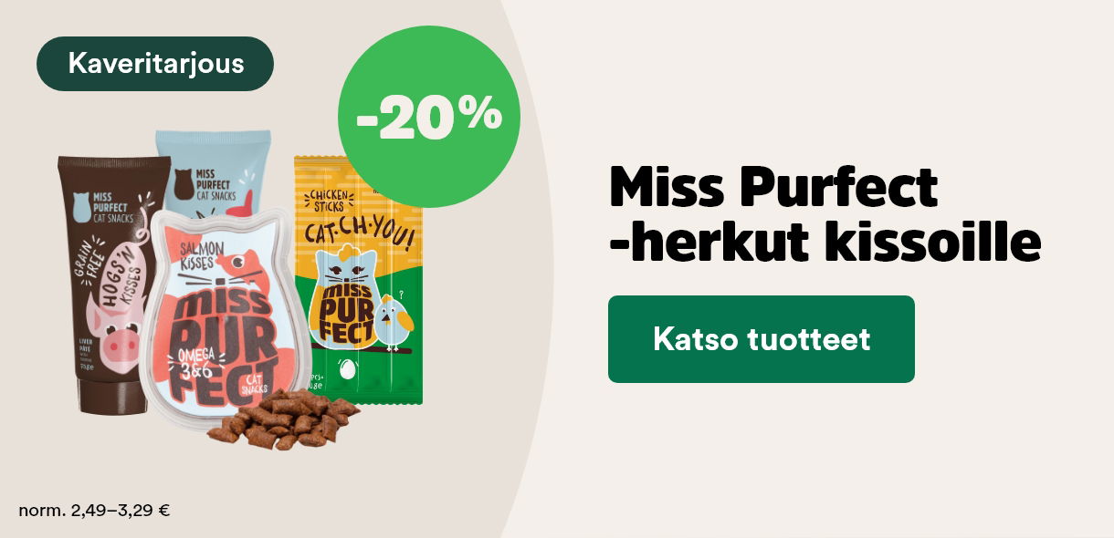 -20% Miss Purfect -herkut kissoille