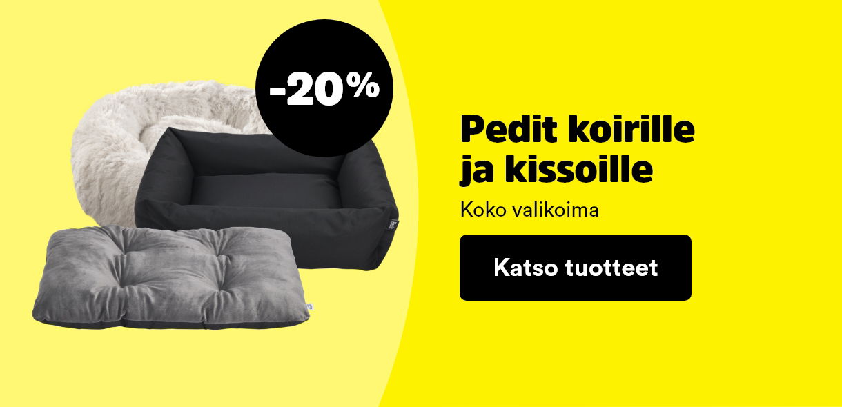 -20 % pedit koirille ja kissoille. Haukutut kampanja tarjoukset voimassa 11.-22.3.2026. Katso tuotteet!