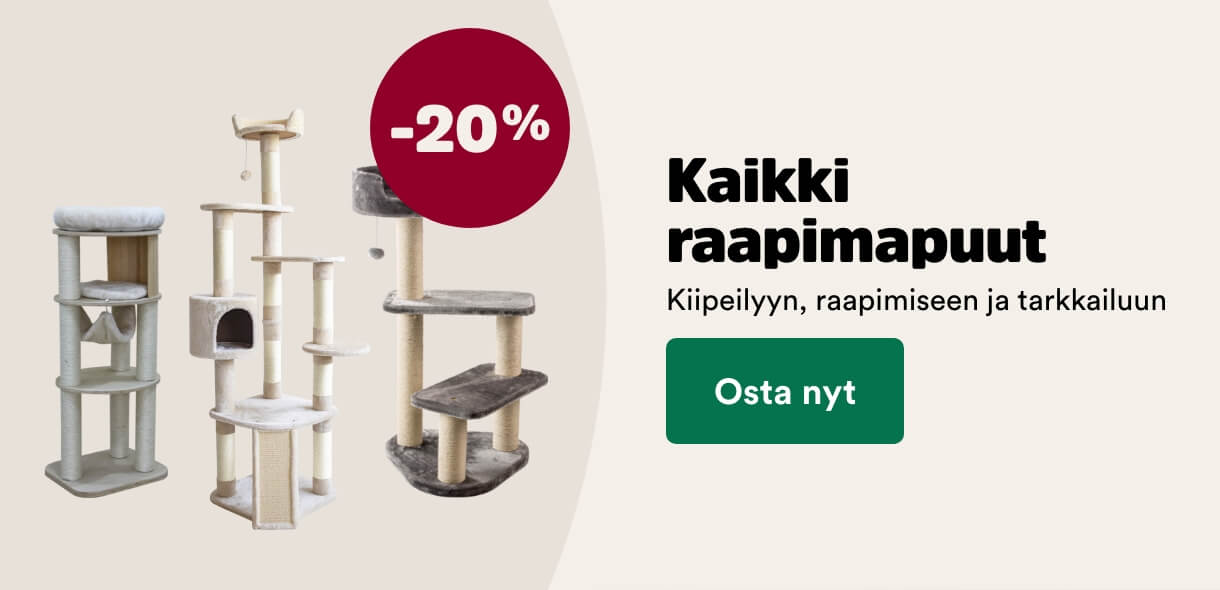 Kaikki raapimapuut -20%. Katso tuotteet!