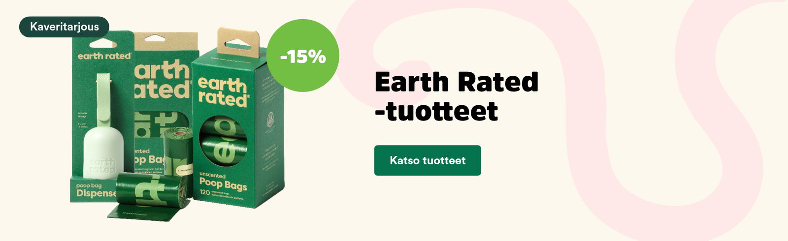 Heinäkuun kampanja! Earth Rated tuotteet -15%. Katso tuotteet!