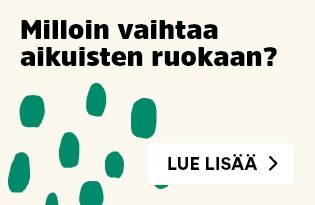 Milloin vaihtaa aikuisen koiran ruokaan?