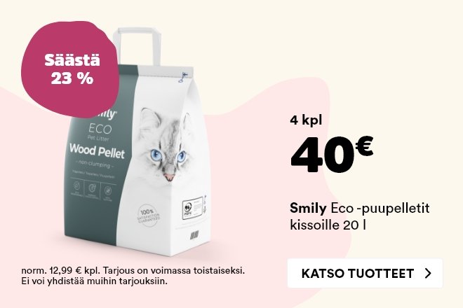 Smily Eco -puupelletti 4 kpl 40 €