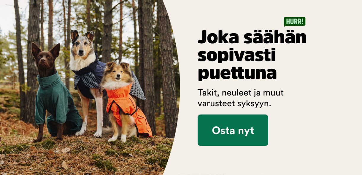 Joka s&auml;&auml;h&auml;n sopivasti puettuna