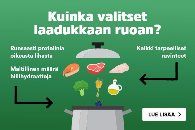 Laadukas ruoka koiranpennulle