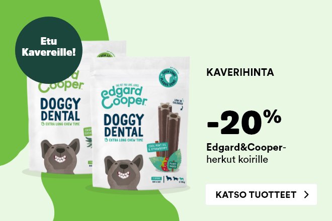 Edgard&Cooper Dental -purutikut koirille -20 %
