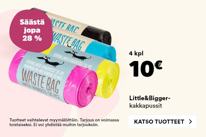 Little&Bigger-kakkapussit 4 kpl 10 €