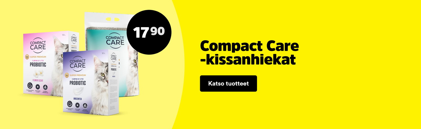 Compact care hiekat 17,90 euro