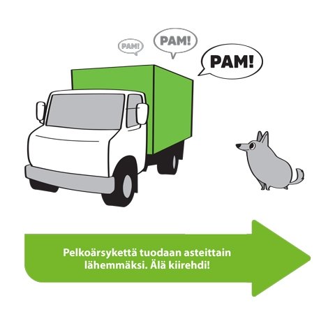 koira pelkää