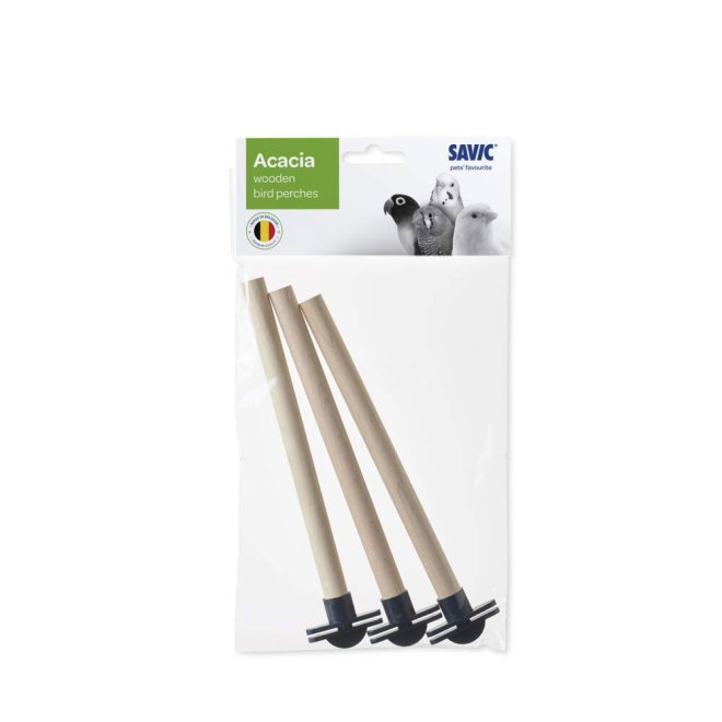 Savic Wooden perches for bird cages 3pcs