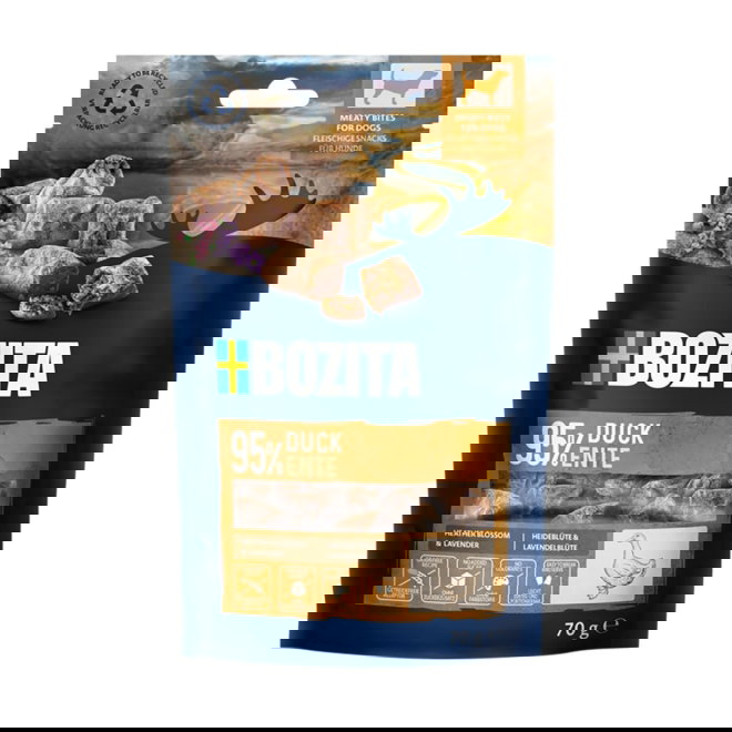 Bozita Meaty Bites Ankka 70g herkku koiralle