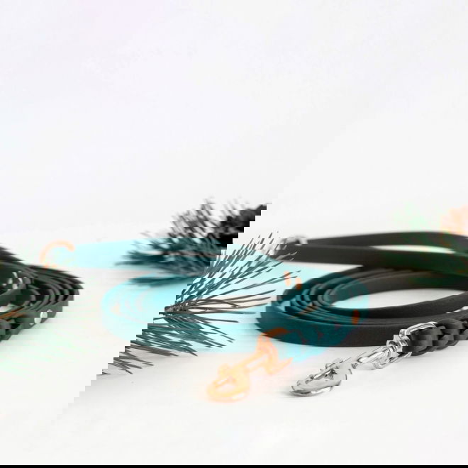 Tyylivoitto Braid talutin, smaragdi/ruusukulta (9mm x 200cm)