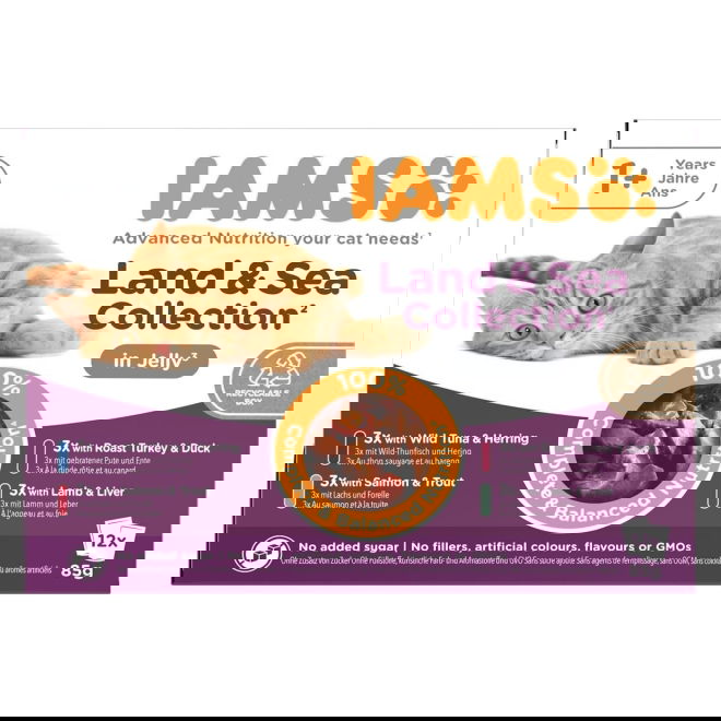 Iams Delights Land&Sea Collection Jelly - Multibox