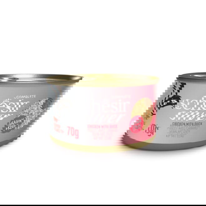 Schesir Silver Mousse & Shreds kana & ankka 70 g
