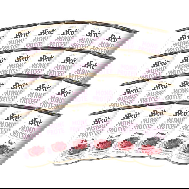 Brit Mono Protein Lammas säästöpakkaus 24x400 g