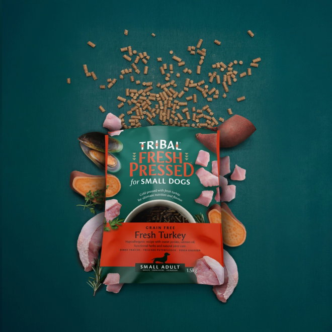 Tribal Fresh Pressed Dog Small Breed Adult Duck Dry Food