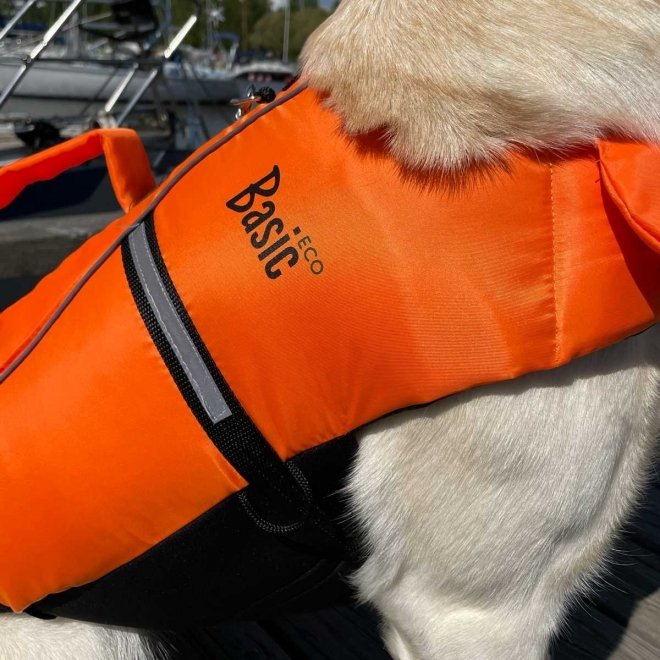 Basic Float Eco koiran pelastusliivi, oranssi