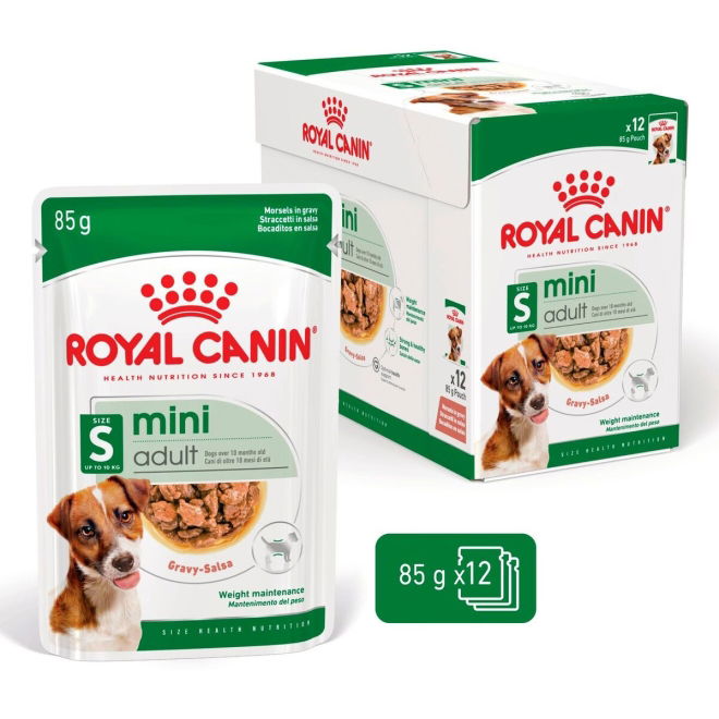 Royal Canin Mini Adult Gravy koiran märkäruoka 12 x 85 g