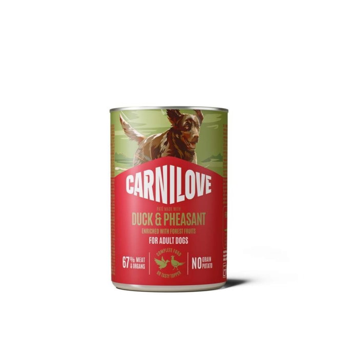 CARNILOVE dog CAN pate duck & pheasant