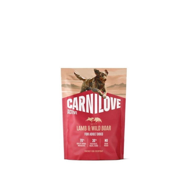 CARNILOVE Active dog dry made with lamb & wild boar for adult all breeds (1,5 kg)