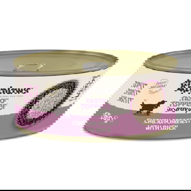 Applaws Taste Toppers chicken breast with duck in gravy tin