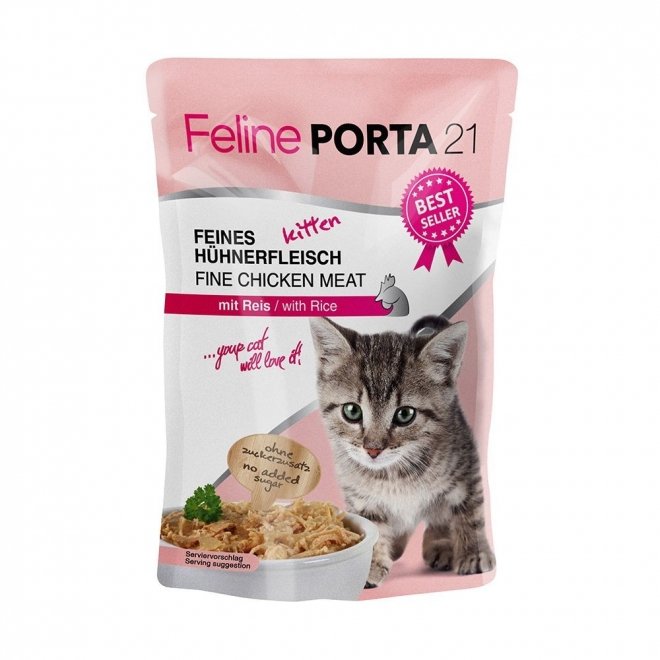 Feline Porta 21 Kitten kana ja riisi 100 g