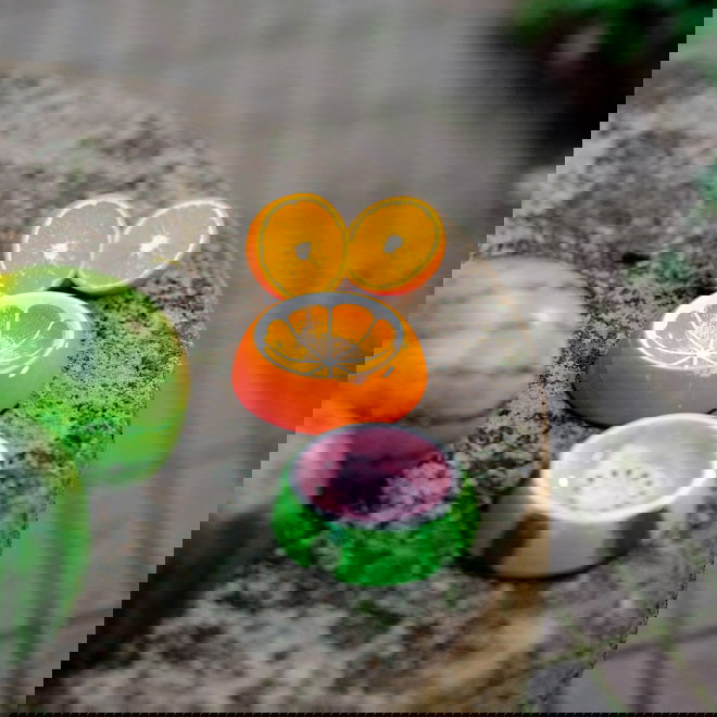 Little&Bigger Juicy Vibes keraaminen appelsiini kuppi kissalle