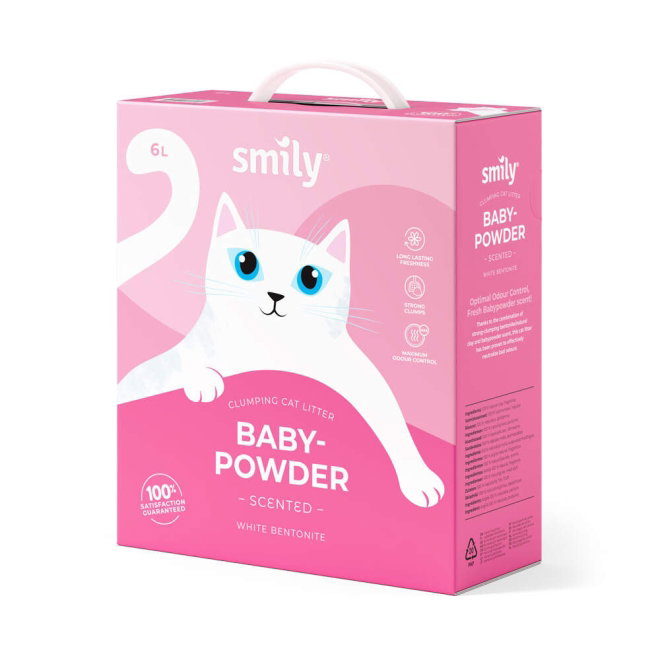 Smily White Bentonite Babypowder 6 l