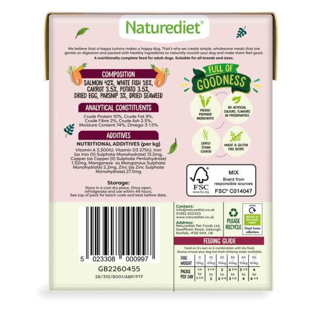 Naturediet Grain Free lohi 390g (390 g)