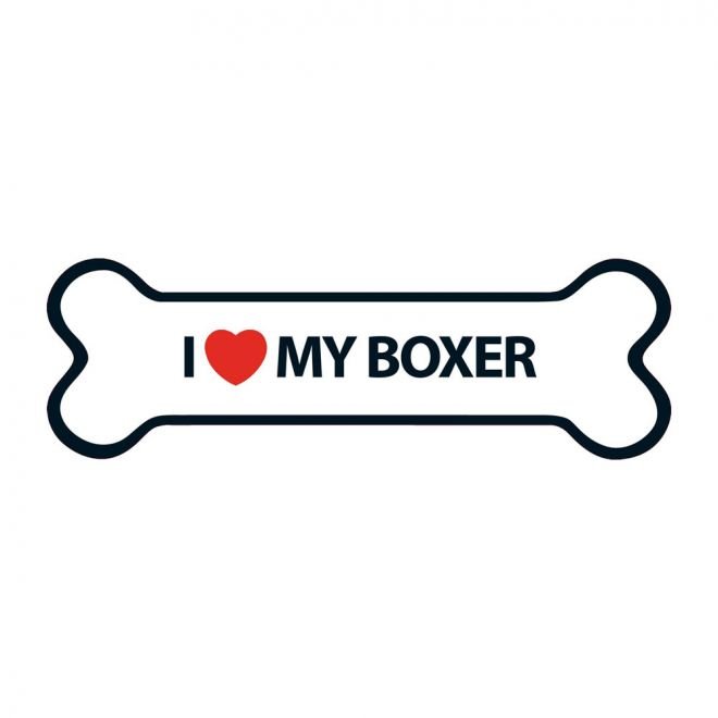 Magnet&Steel Magnet I Love My Boxer