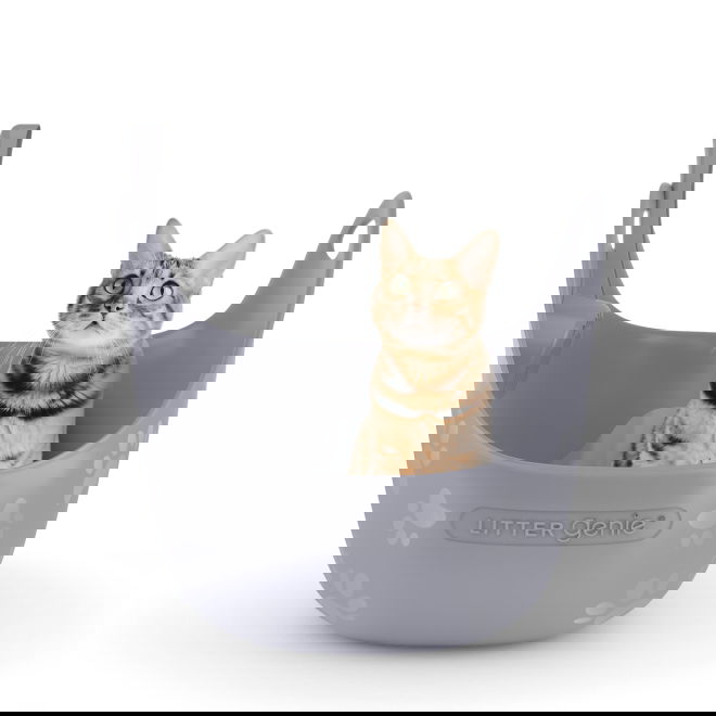 LitterLocker Genie kissan hiekkalaatikko lapiolla