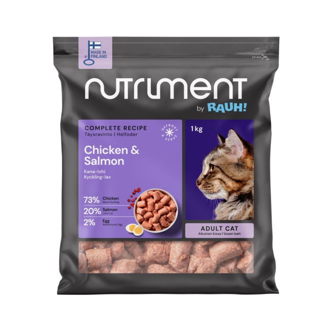 Nutriment by Rauh! Kana-lohipullat kissoille 1 kg