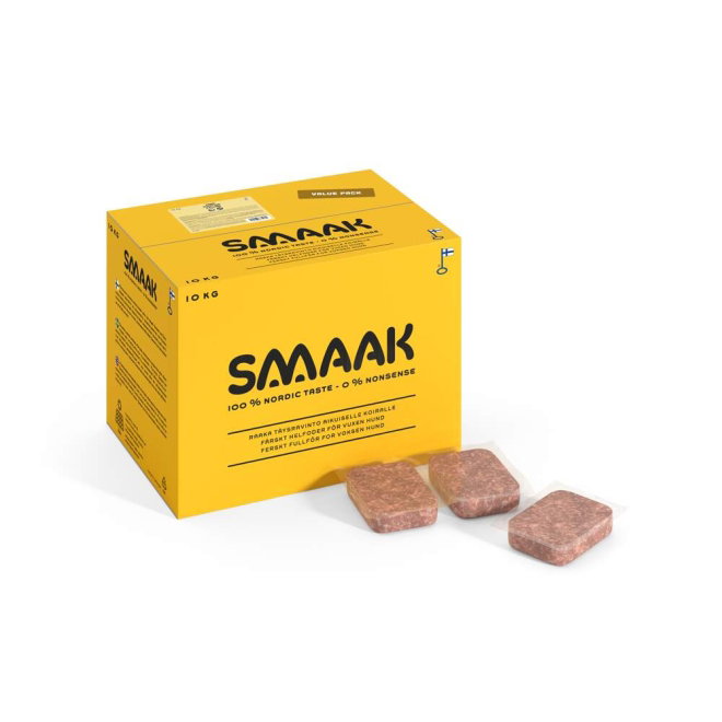 SMAAK Raw t&auml;ysravinto kana Active 3x200g (10 kg)