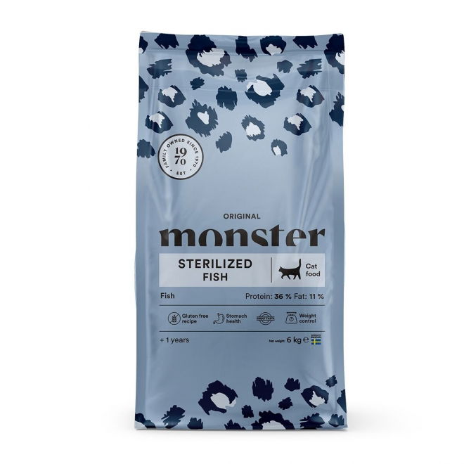 Moster Cat Sterilized kala (6 kg)