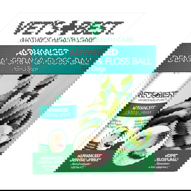 Vets Best Dental Spray&Ball Rope