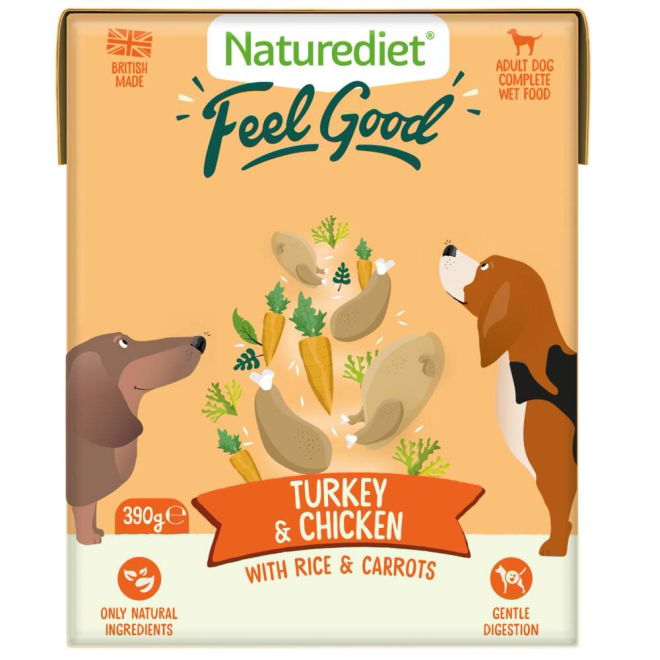 Naturediet Feel Good kalkkuna & kana (390 g)