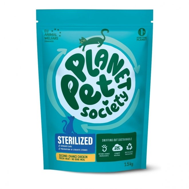 Planet Pet Society Cat Sterilized Second Chance Chicken (1,5 kg)