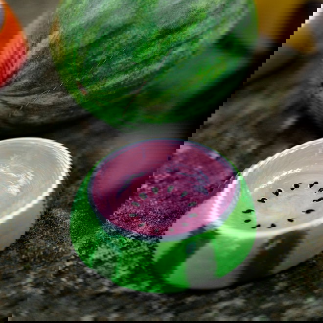 Little&Bigger Juicy Vibes keraaminen vesimeloni kuppi kissalle